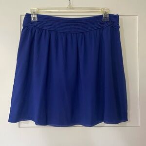 LOFT Blue Lined Skirt